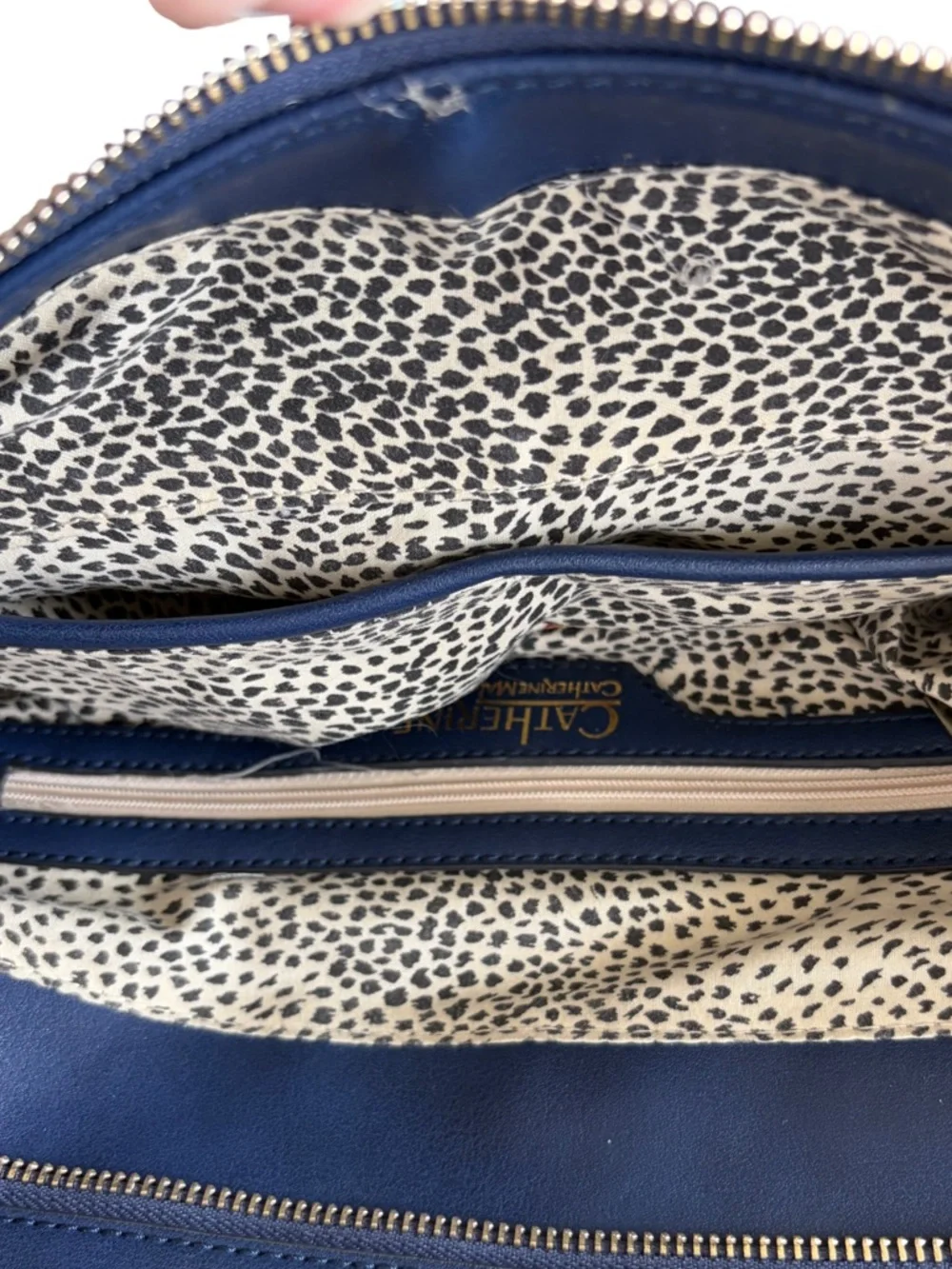 CATHERINE MALANDRINO Structured Handbag Satchel Bag Colorblock Crossbody Purse - Picture 7 of 16